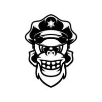 Yeti Police Outline vector