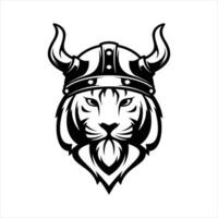 Tiger Viking Outline vector