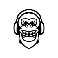 Yeti Headphone Outline vector