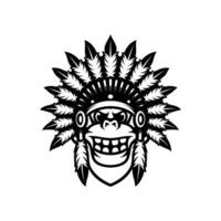 Yeti Apache Outline vector