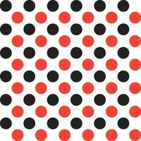 Red and black dot pattern background. Polkadot. Dot background. Seamless pattern. for backdrop, decoration, Gift wrapping vector