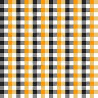 Orange and black plaid pattern with oblique line inside background. plaid pattern background. plaid background. Seamless pattern. for backdrop, decoration, gift wrapping, gingham tablecloth, blanket. vector