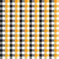 Orange and black plaid pattern with oblique line inside background. plaid pattern background. plaid background. Seamless pattern. for backdrop, decoration, gift wrapping, gingham tablecloth, blanket. vector