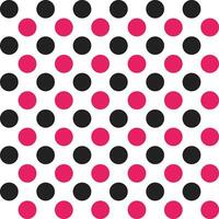 Pink and black dot pattern background. Polkadot. Dot background. Seamless pattern. for backdrop, decoration, Gift wrapping vector