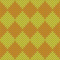 Yellow knitted pattern. knitted vector pattern. Seamless gradient pattern for clothing, wrapping paper, backdrop, background, gift card.