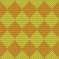 Yellow knitted pattern. knitted vector pattern. Seamless gradient pattern for clothing, wrapping paper, backdrop, background, gift card.