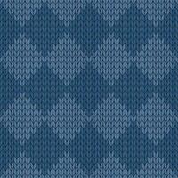 Navy blue knitted pattern. knitted vector pattern. Seamless gradient pattern for clothing, wrapping paper, backdrop, background, gift card.