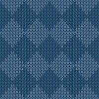 Navy blue knitted pattern. knitted vector pattern. Seamless gradient pattern for clothing, wrapping paper, backdrop, background, gift card.