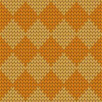 Orange knitted pattern. knitted vector pattern. Seamless gradient pattern for clothing, wrapping paper, backdrop, background, gift card.