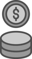 Coin Vector Icon Design