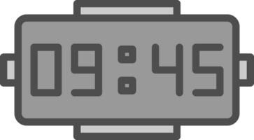 Digital clock Vector Icon Design