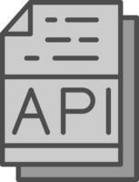 diseño de icono de vector de API