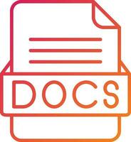 DOCS File Format Icon vector