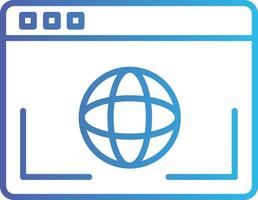 Browser Glyph Icon vector