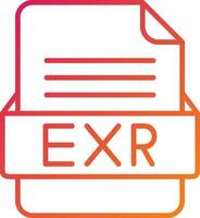 EXR File Format Icon vector