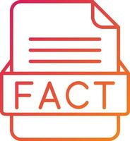 FACT File Format Icon vector