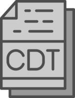 CDT vector icono diseño