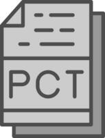 Pct File Format Vector Icon Design