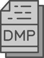 Dmp File Format Vector Icon Design