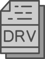 Drv File Format Vector Icon Design