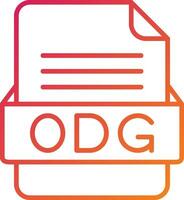 ODG File Format Icon vector