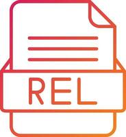 REL File Format Icon vector