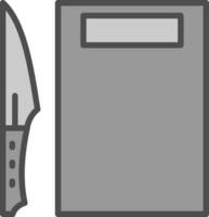 Cutting Board Vector Icon Design