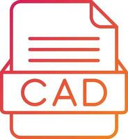 CAD File Format Icon vector