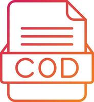 COD File Format Icon vector