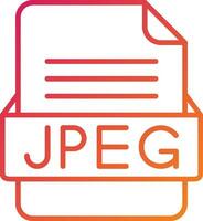 JPEG File Format Icon vector