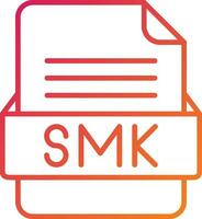 smk archivo formato icono vector