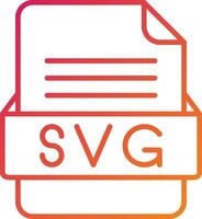 SVG File Format Icon vector