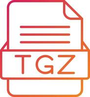 TGZ File Format Icon vector