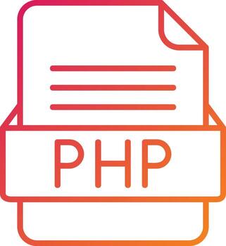 php archivo formato icono vector