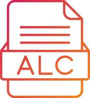 ALC File Format Icon vector