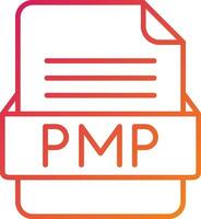 PMP File Format Icon vector