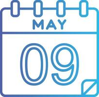 9 May Vector Icon