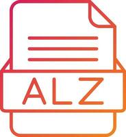 ALZ File Format Icon vector