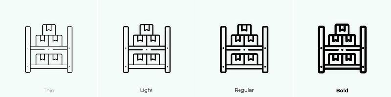 valores icono. delgado, luz, regular y negrita estilo diseño aislado en blanco antecedentes vector