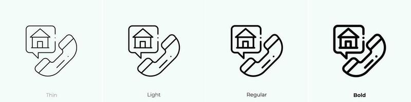 support icon. Thin, Light, Regular And Bold style design isolated on white background vector