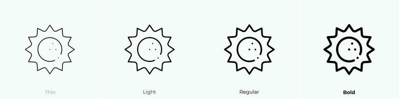 strike icon. Thin, Light, Regular And Bold style design isolated on white background vector