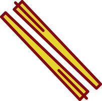 Chopsticks Vector Icon Design