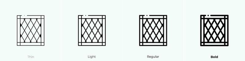 mesa servilleta icono. delgado, luz, regular y negrita estilo diseño aislado en blanco antecedentes vector