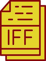 IFF File Format Vector Icon Design