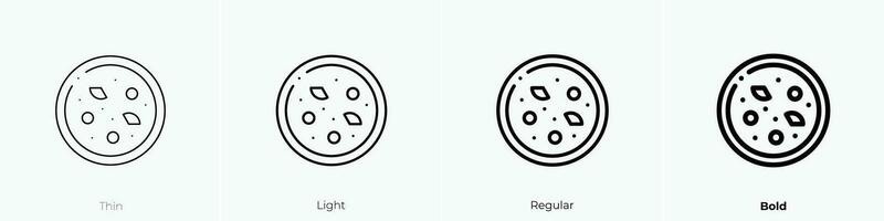 stew icon. Thin, Light, Regular And Bold style design isolated on white background vector