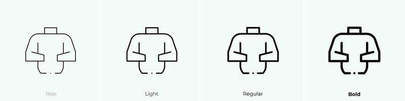sweater icon. Thin, Light, Regular And Bold style design isolated on white background vector