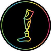 Robot leg Vector Icon Design