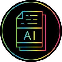 AI File Format Vector Icon Design