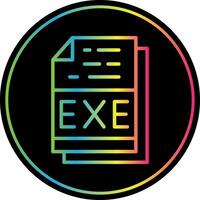 Exe File Format Vector Icon Design