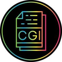 Cgi File Format Vector Icon Design